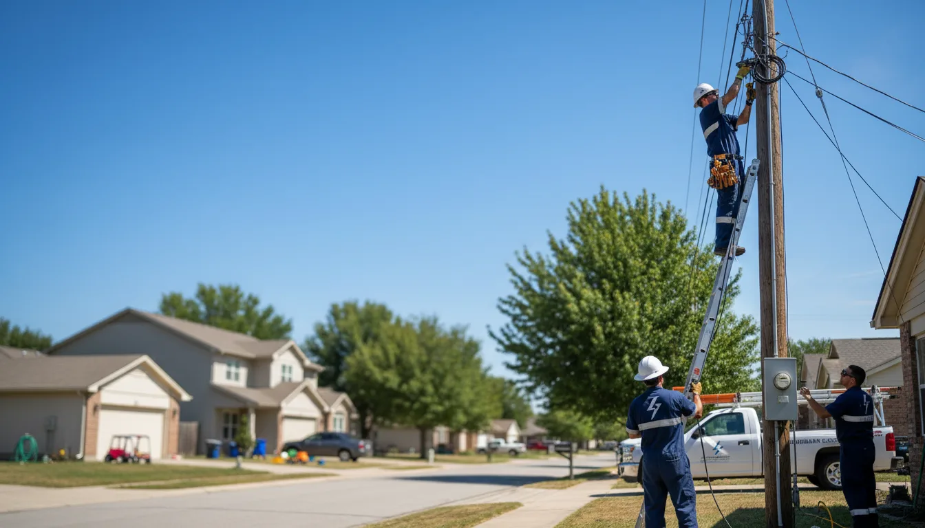 Residential electrician providing installation services in Hop Bottom, PA